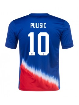 Förenta Staterna Christian Pulisic #10 Replika Borta Kläder Copa America 2024 Kortärmad